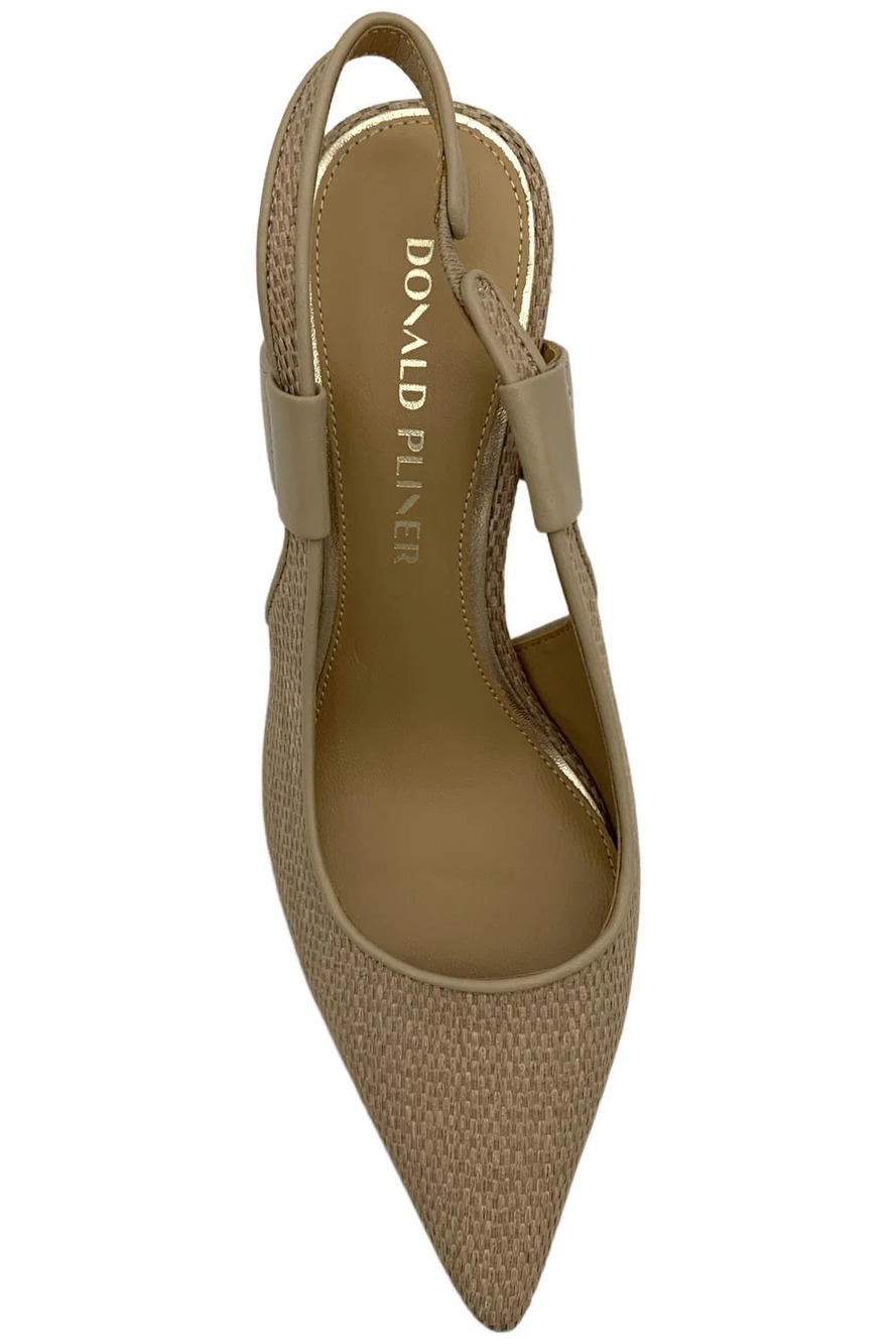 Donald Pliner Women's Elliemay Slingback Pumps Sand Raffia - Medium - Picture 2 of 3